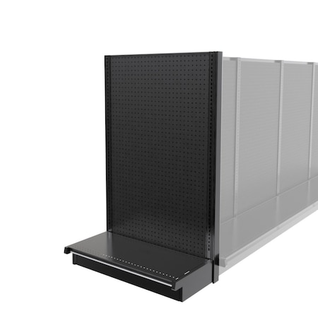 Lozier Gondola Shelving End Cap Black 36W 60H 16D P366S-EC